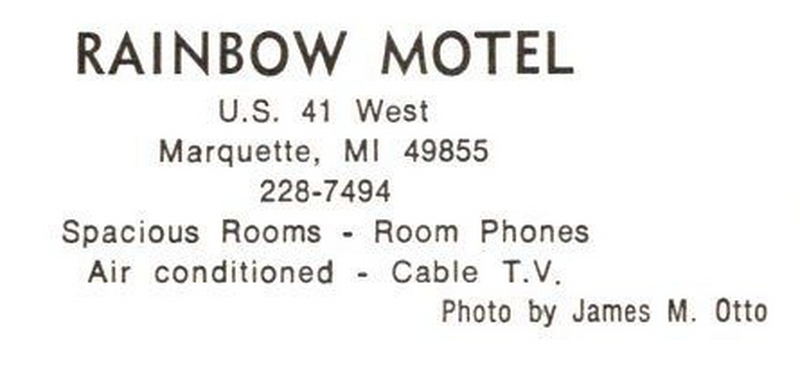 Rainbow Motel - Old Postcard Photo